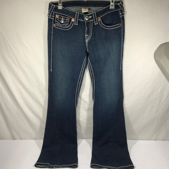 True Religion Joey Big 7 Flare Jeans - Size 29 LONG - Picture 2 of 12